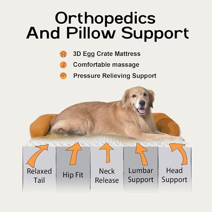 Large Dog Bed Orthopedic Washable, Orthopedic Dog Beds - Image 2