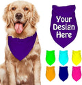 Dog Bandanas Custom Boy and Girl Dogs Scarf Add Your Design Personalized Pet by VYXONIA