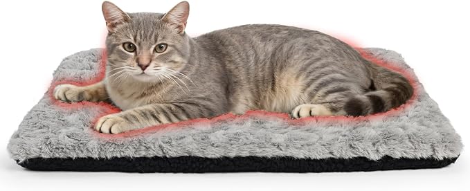 NAMOTEK Self-Warming Cat Bed Indoor/Outdoor Super Soft Self Heating Pet Mat by NAMOTEK