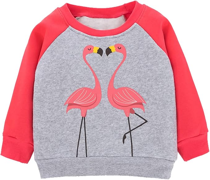 RETSUGO Toddler Baby Girls Sweatshirts Casual Pullover Crewneck Winter Long by RETSUGO