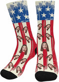 Artsadd Custom Face Socks for Dad Fathers Day Gift Novelty Personalized Photo by Artsadd