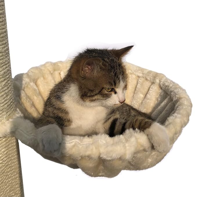 SHENGOCASE 13" Beige Nest Basket Lounger Hammock Bed - Image 2