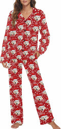 MyPupSocks Custom Face Pajamas for Women Set, Personalized Photo Long Sleepwear by MyPupSocks