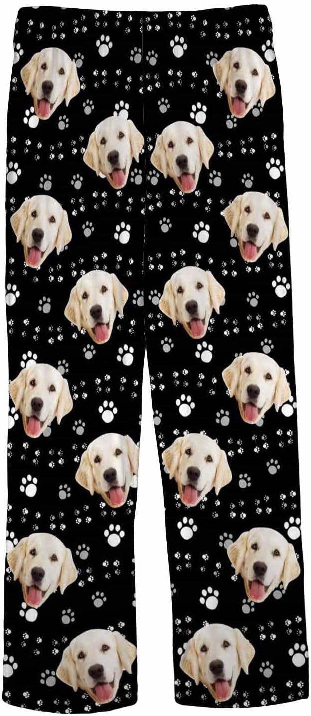 MyPupSocks Custom Pajama Pants for Pet Lover, Personalized Photo Face Printed - Image 6