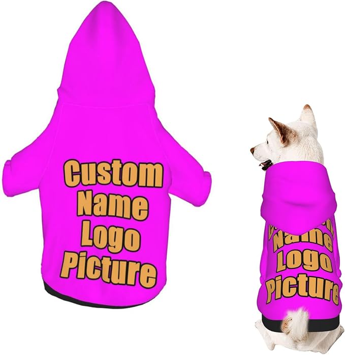 Custom Sweatshirt for Small Pet Cat Puppy Dogs Cold Weather Clothes Sweatshirt by AEKSCOH