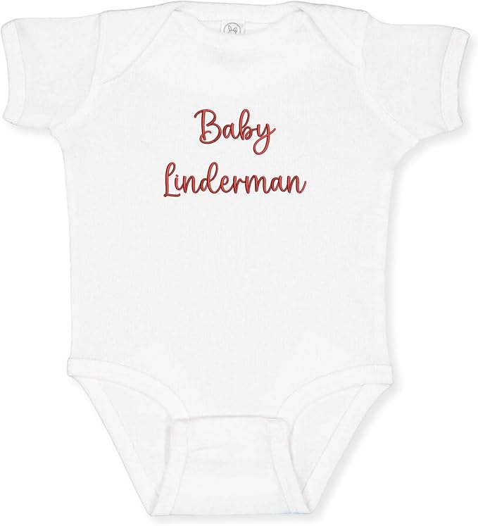 COUPLEHOODIES Personalized Baby Onesie Bodysuit – Custom Embroidery Gift by COUPLEHOODIES