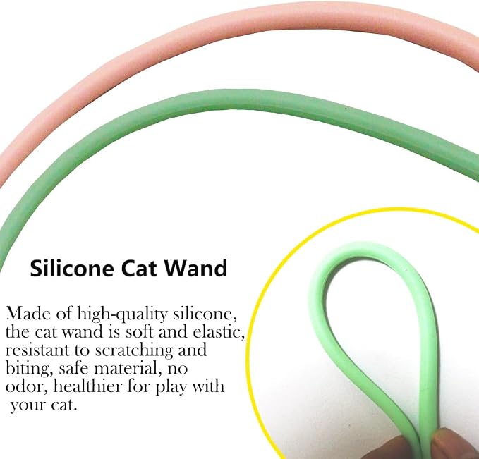 4PCS Silicone Cat Wand Toy, Interactive Cat Toys - Image 6