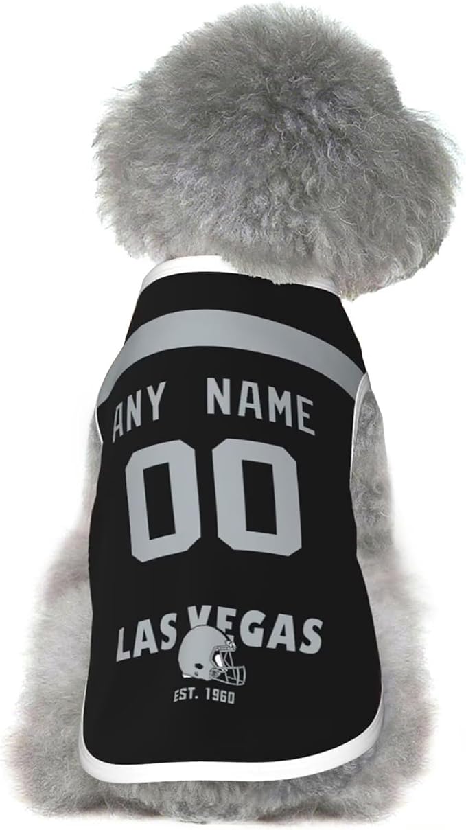 Las Vegas Dog Clothes Jersey Pet Jersey Customized Any Name & Number S-5XL by Tiffur