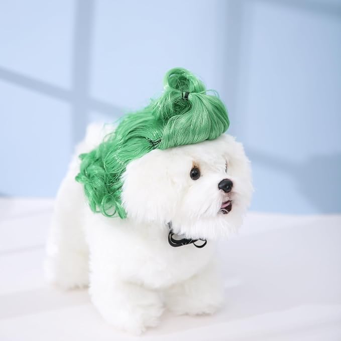 Funny Cosplay Wig for Dog, Headwear Apparel, Pet Costumes, Cat Dress up for - Image 2