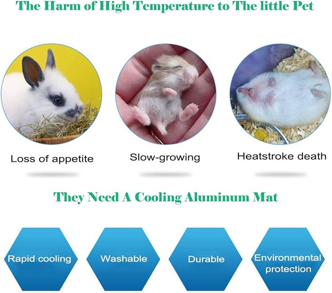 Rabbit Cooling Pad, 12x8 in Self Cooling Mat - Image 8