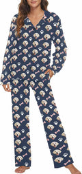 MyPupSocks Custom Face Pajamas for Women Set, Personalized Photo Long Sleepwear by MyPupSocks