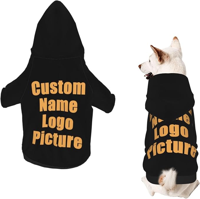 Custom Sweatshirt for Small Pet Cat Puppy Dogs Cold Weather Clothes Sweatshirt by AEKSCOH