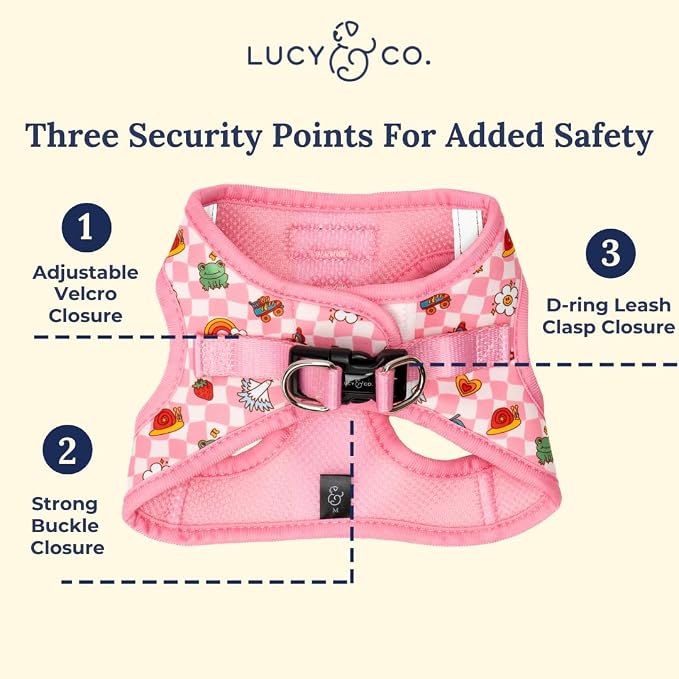 Lucy & Co. Cutie Patootie Step-in Cat Harness & Leash Bundle – Reflective - Image 5