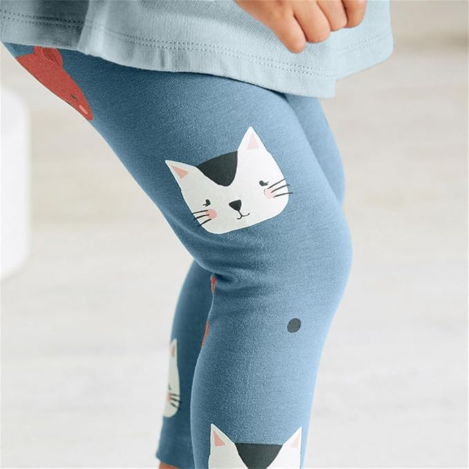 Little Girls Unicorn Outfits 2 Piece Kids Ruffle Sleeve Sweatshirt + Leggings - Image 5