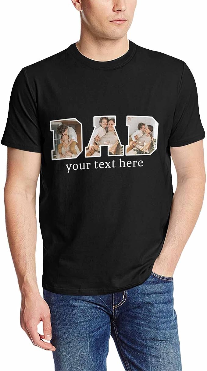 Custom T Shirts with Face Photo Text Pet Shirt by Artsadd