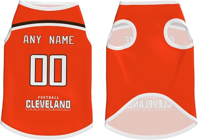 Clevel and Custom Pet Jersey Dog Clothes Jersey Various Sizes Customized Any - Image 4