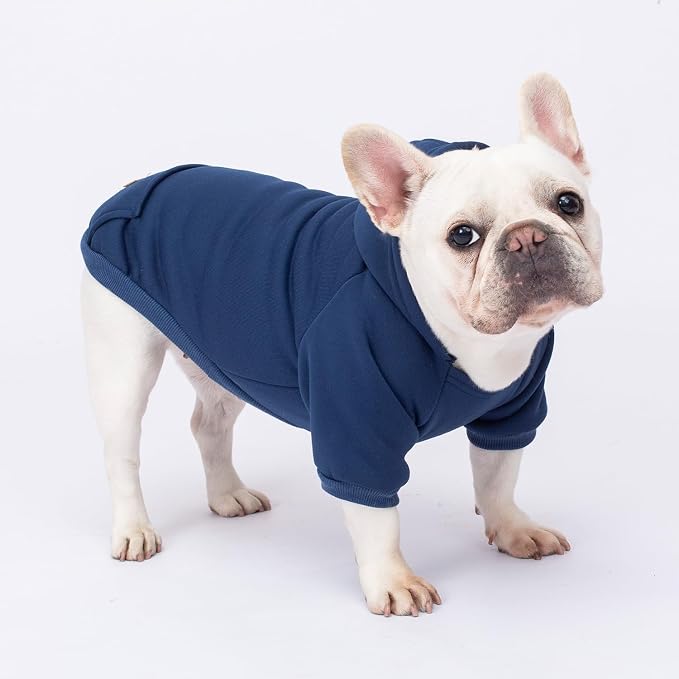 2 Pack Dog Hoodie Warm Hood Dog Sweater Cold Weather Small Dogs Sweatshirt - Image 2