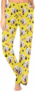 Custom Face Pajamas Pants Personalized Nightwear Bottoms by MyPupSocks