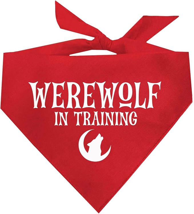 Werewolf in Training Costume Halloween Dog Bandana by TeesTails