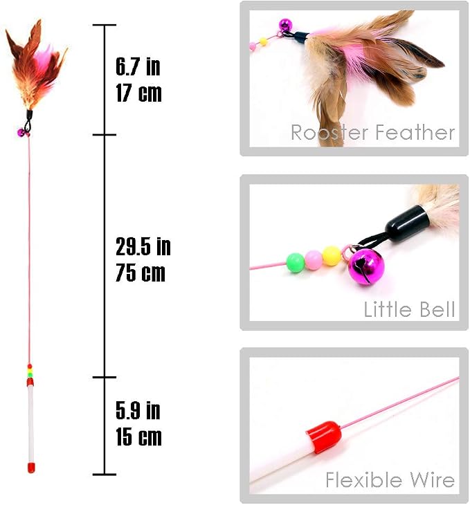 MAIYU Cat Feather Wand Toy - Image 5
