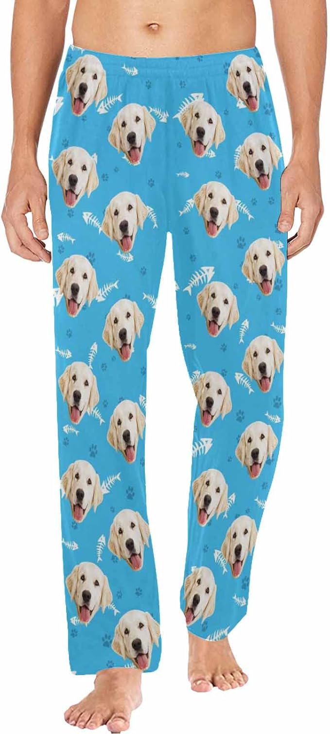 MyPupSocks Custom Pet Face Pajamas Pants Photo Pajama Bottoms by MyPupSocks