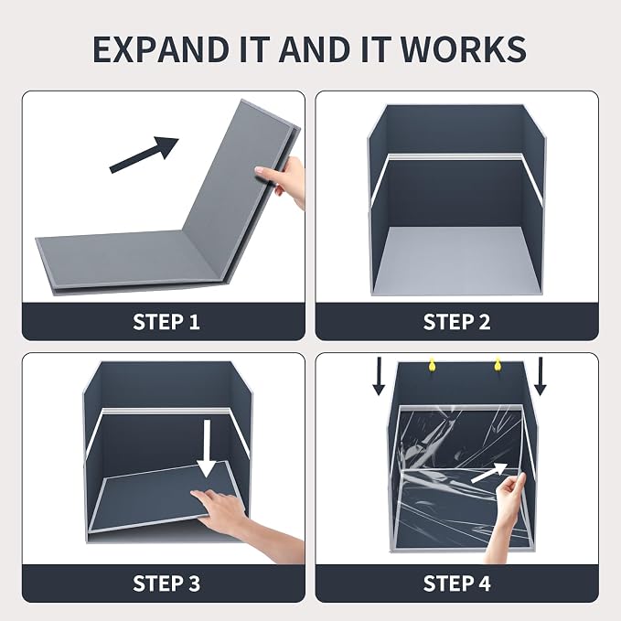 Aokeyee 2PCS Cat Litter Box Enclosure Splash Guard, All-in-One Large Waterproof - Image 6