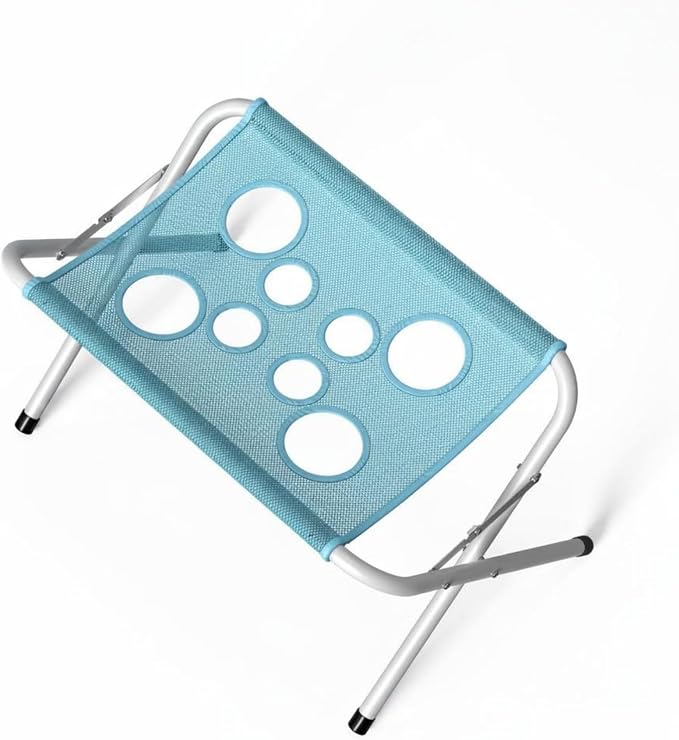 Grooming Pet Grooming Mesh Bath Stand Foldable Metal Frame with Quick Surface and Strap Suitable for pet Washing Maintenance Travel Grooming, Blue by Unknown