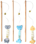 Cat Wand Toy, Unbreakable Kitten Stick by IUHKBH