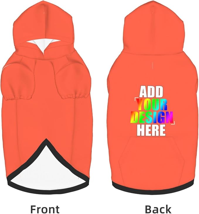 Custom Dog Hoodie with Text Photo, Personalized Pet Clothes Sweatshirt - Image 5