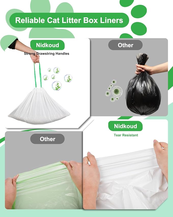 140 Count Cat Litter Box Liners Compatible - Image 3