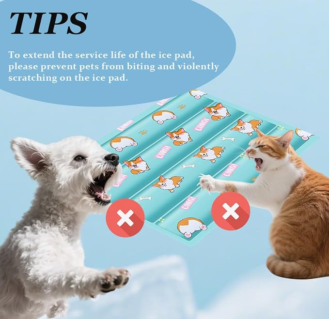 Dog Cooling Mat, Cooling Mat for Dogs & Cat, Provides Instant Relief for Small - Image 5