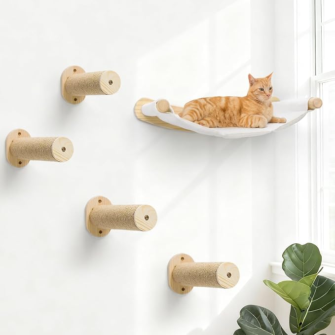 Cat Wall Hammock & Steps Set by CYDDUP