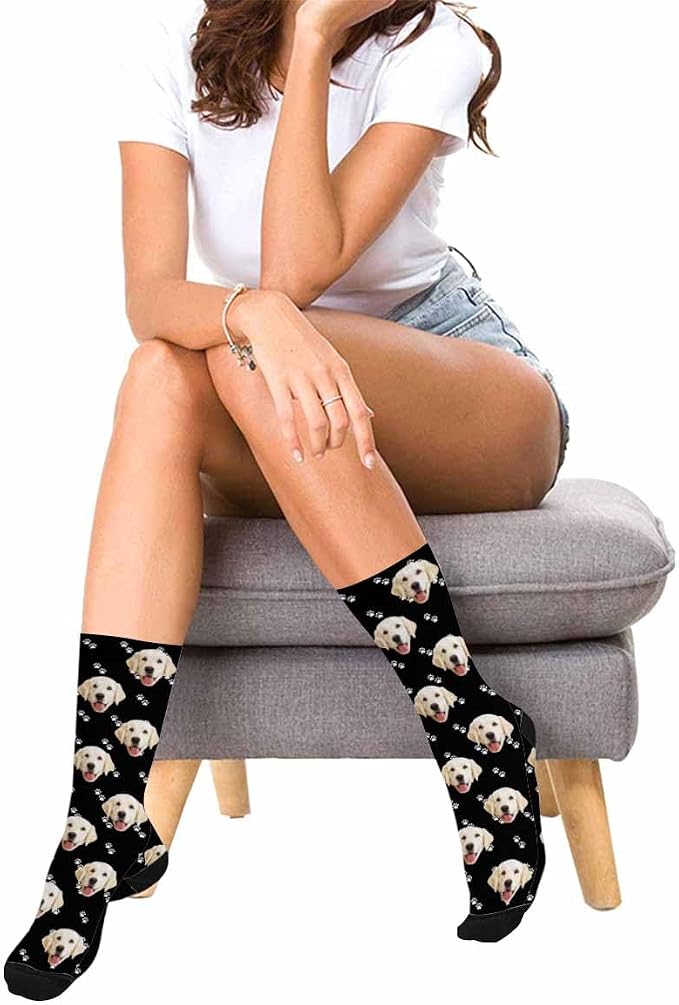 Artsadd Personalized Christmas Pajama Pants Socks - Image 5