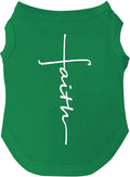 Faith Cross Dog Tee Shirt Sizes by TeesTails