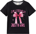 PATPAT Girls Crewneck Short Sleeve Graphic Tees Animal Print Shirts Cute Summer by PATPAT