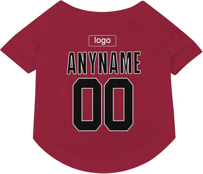 Custom Pet Dog Baseball Jersey Personalized Dog&Cat Jersey Printed Text Logo - Image 2