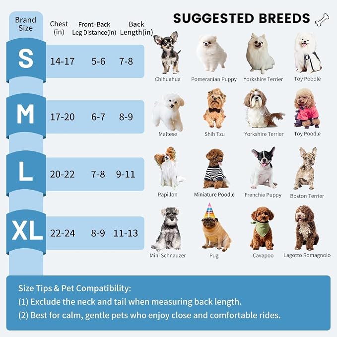 Dog Backpack Carrier, Pet Sling Front Backpack - Image 3
