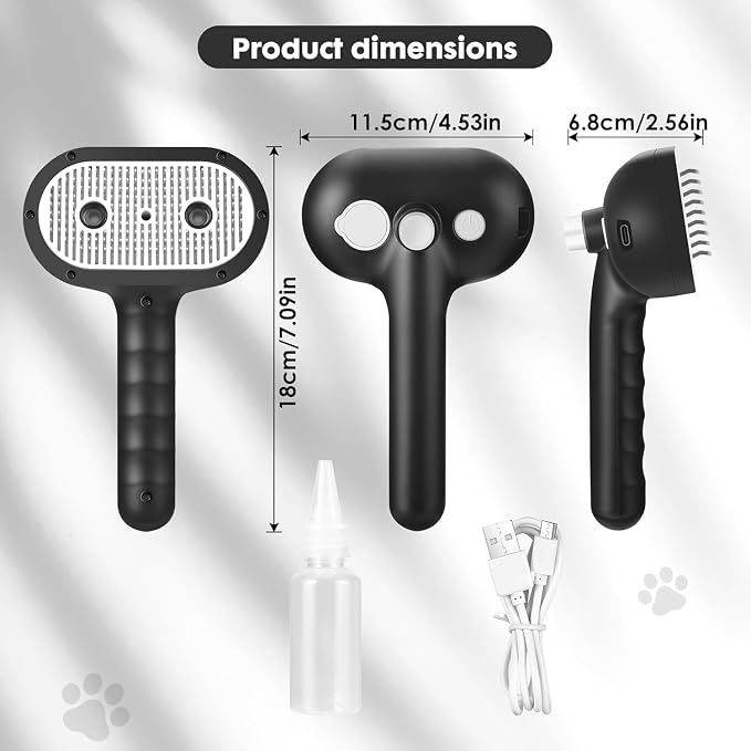 Cat Steam Brush for Grooming and Shedding for Long and Short Hair Pets - Image 7