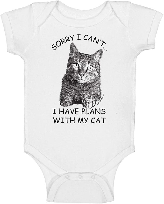 Indigo Legend Funny Cat Baby Bodysuit – Artist-Designed Print, USA-Hand by Indigo+Legend