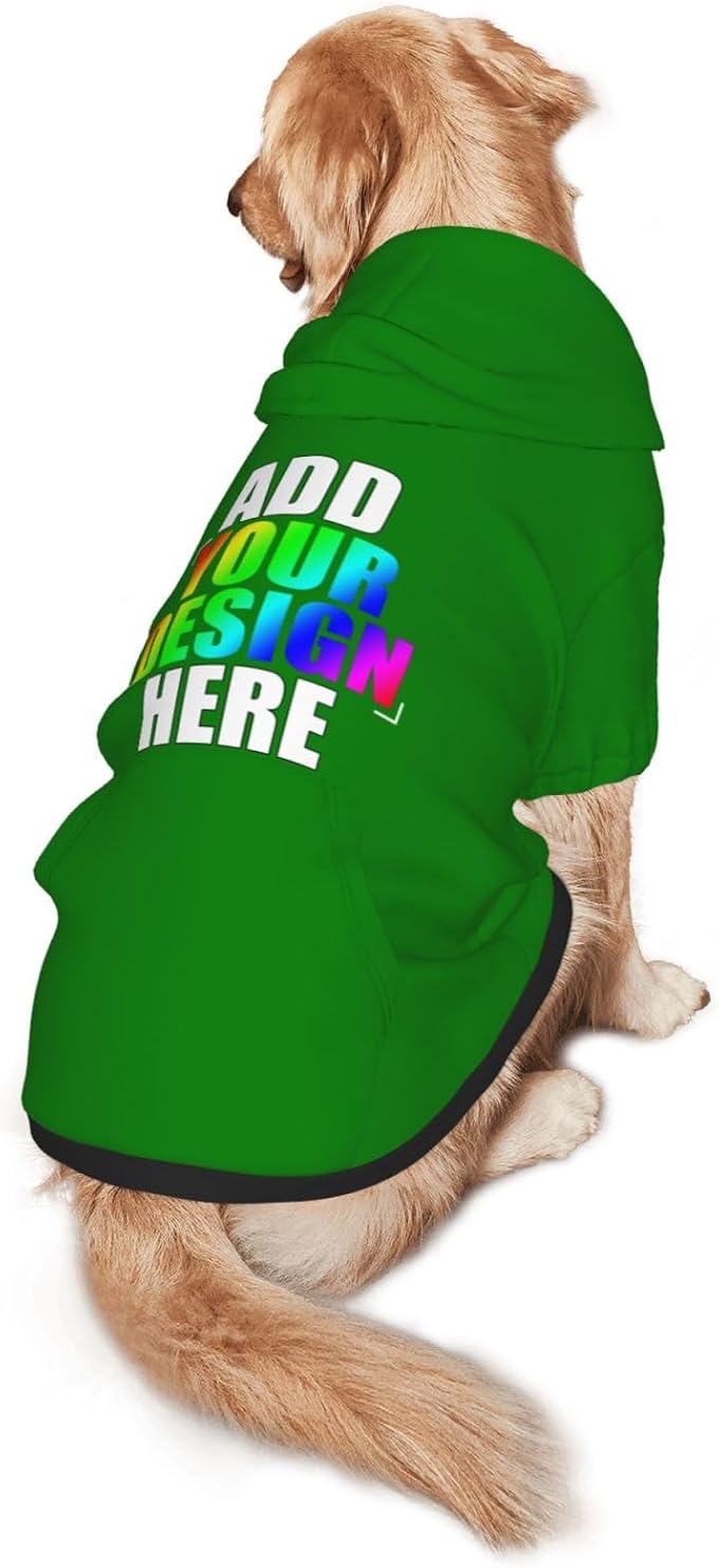 Custom Dog Hoodie with Text Photo, Personalized Pet Clothes Sweatshirt - Image 2