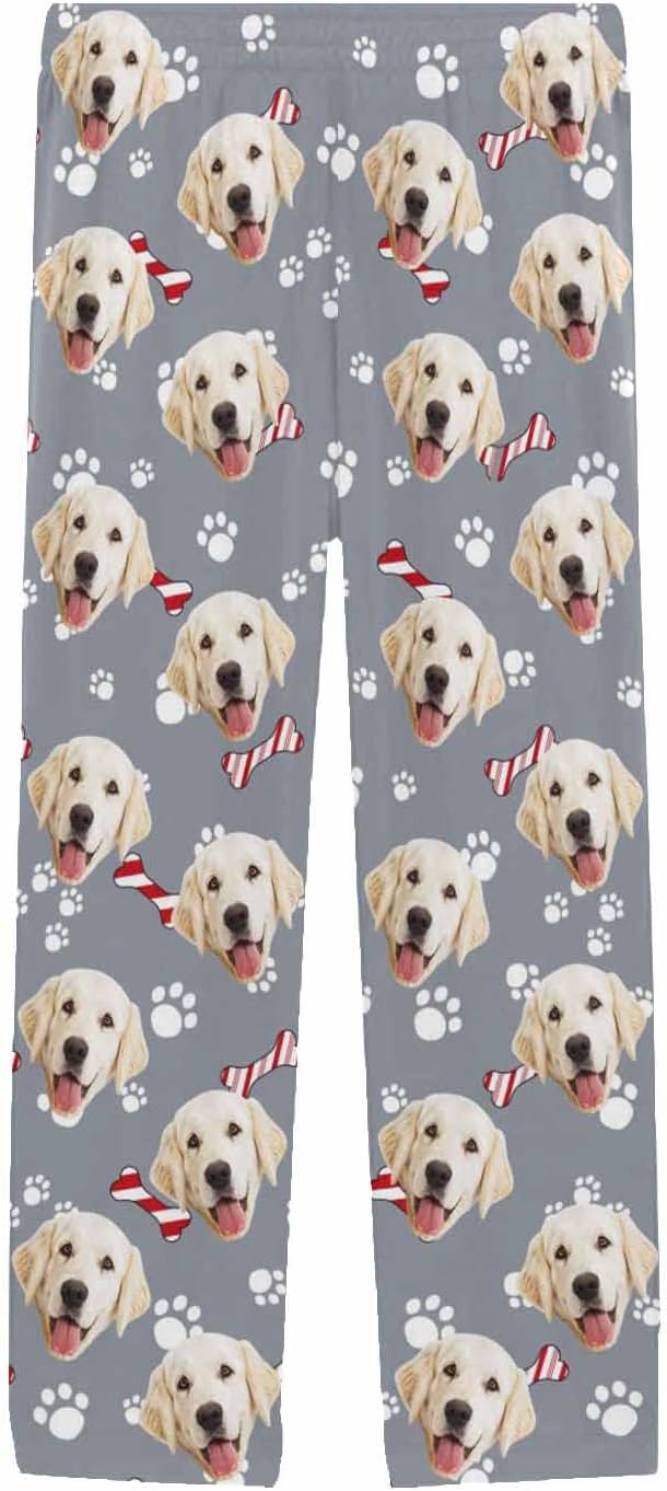 MyPupSocks Custom Pet Face Pajamas Pants Photo Pajama Bottoms - Image 3