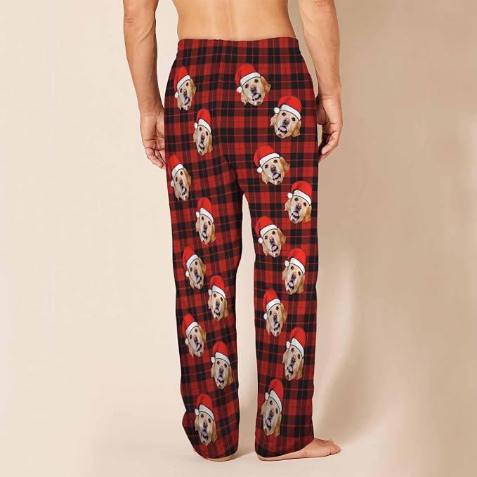 MyPupSocks Custom Pajama Pants for Pet Lover, Personalized Photo Face Printed - Image 3