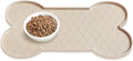 Dog Food Mat Anti-Slip Silicone Dog Bowl Mat Thicker Pet Placemat Waterproof by PWTAA