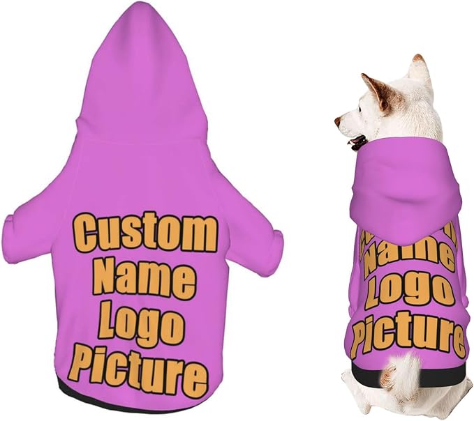 Custom Sweatshirt for Small Pet Cat Puppy Dogs Cold Weather Clothes Sweatshirt by AEKSCOH