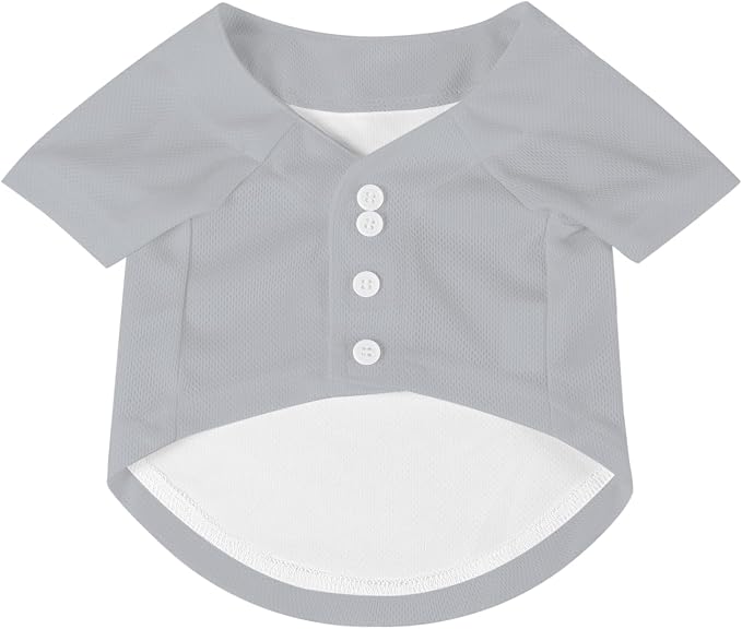 Custom Pet Dog Baseball Jersey Personalized Dog&Cat Jersey Printed Text Logo - Image 2