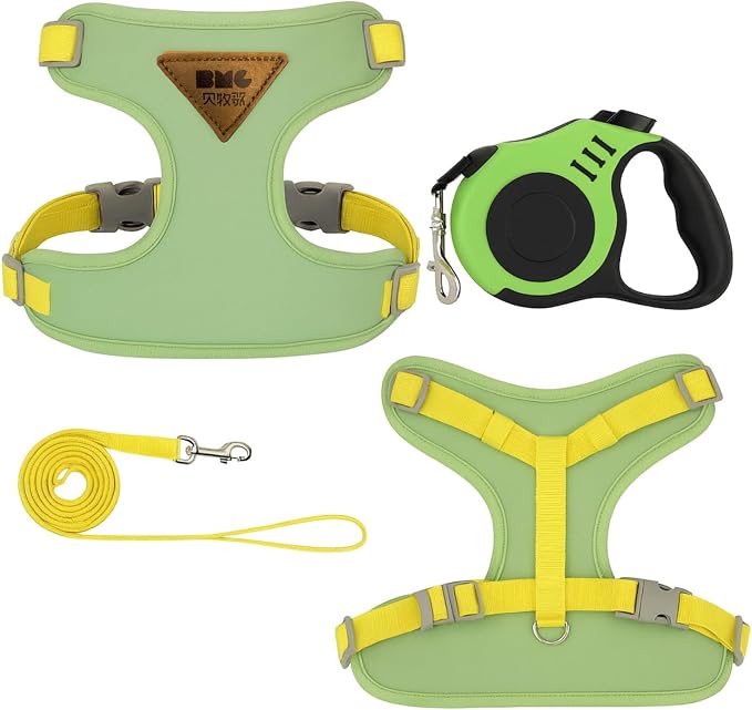 Cat Harness and Retractable Leash Set – Escape-Proof Adjustable Soft Air-Mesh by clould+fitness