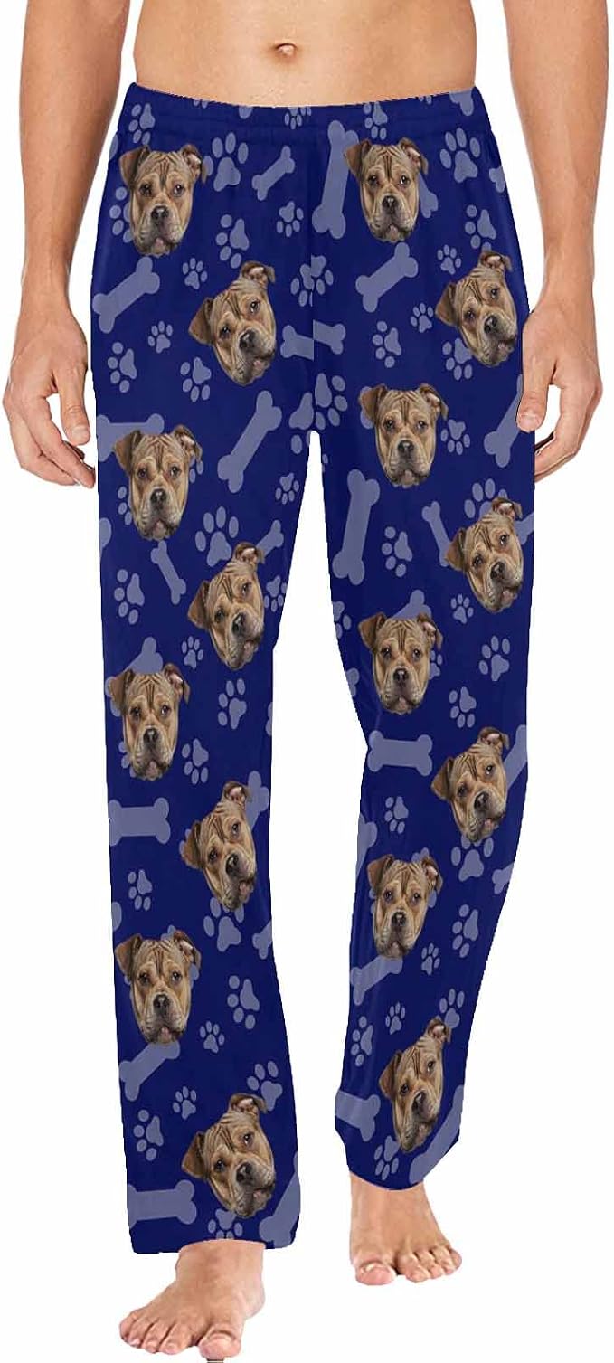 MyPupSocks Custom Pet Face Pajamas Pants Photo Pajama Bottoms by MyPupSocks