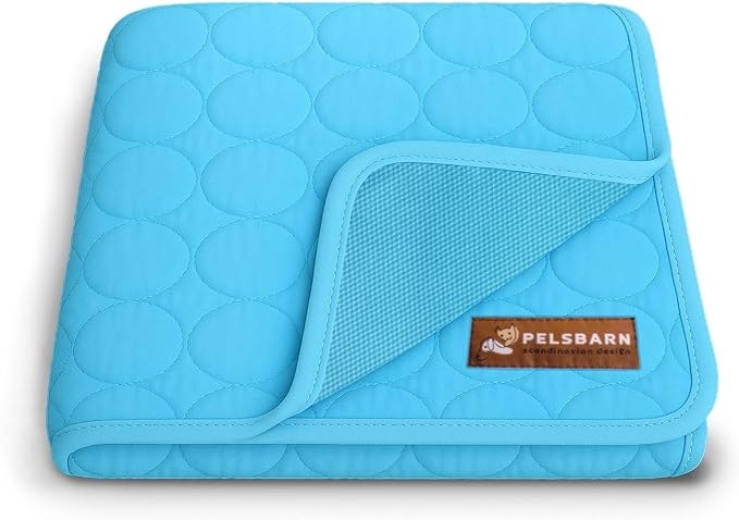 Pelsbarn Dog Cooling Mat- Ice Silk Summer Comfort, Self Cooling, Non-Slip Dog by Pelsbarn