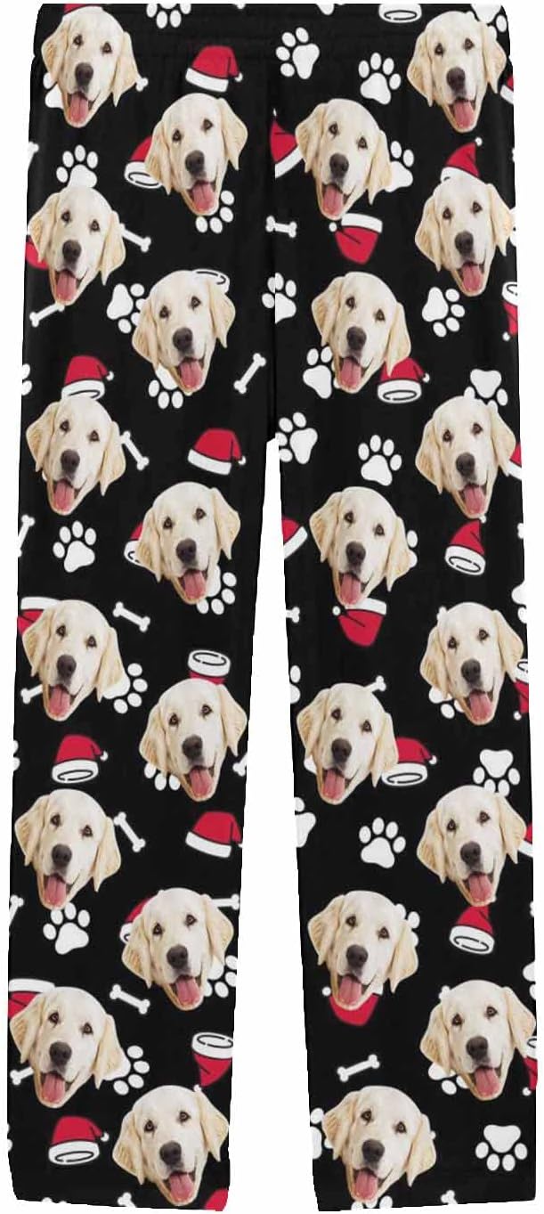 MyPupSocks Custom Pet Face Pajamas Pants Photo Pajama Bottoms - Image 3