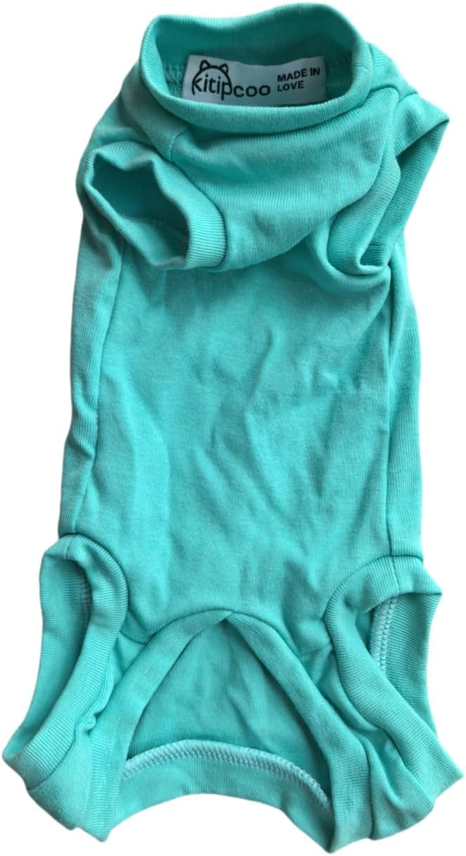 Kitipcoo Sphynx Cat Clothes Sleeveless Bodysuit Elastic Hairless Cat Pajamas - Image 3